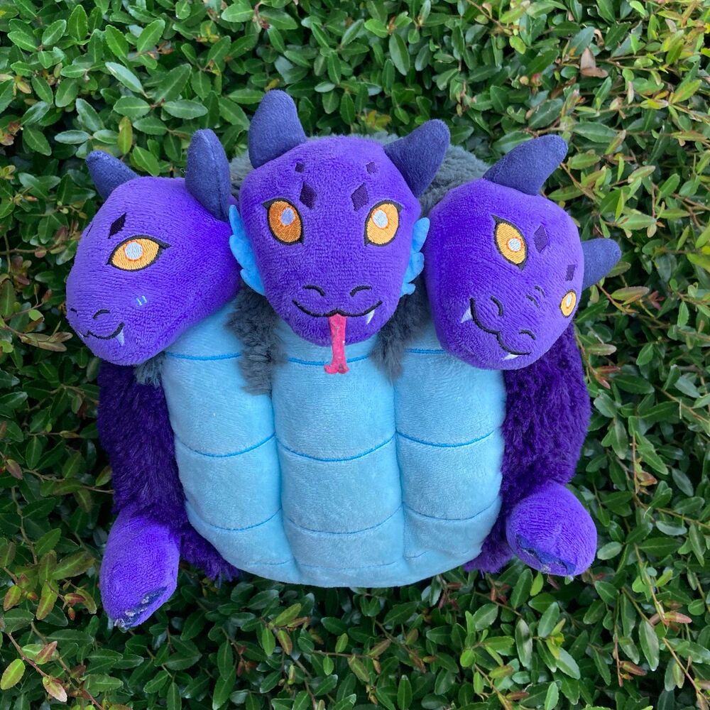 Mini Squishable Hydra purple and blue plush plushie
